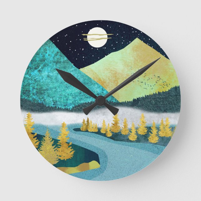 Reloj Redondo Mediano Río Dorado (Anverso)