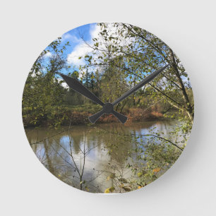 Reloj Redondo Mediano Río Tualatin, Oregón