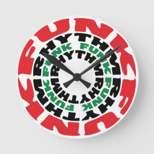 Reloj Redondo Mediano Ritmo Funk Funk Rhythm