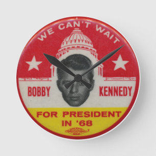 Reloj Redondo Mediano Robert Kennedy for President wall clock