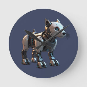 Reloj Redondo Mediano robot perro