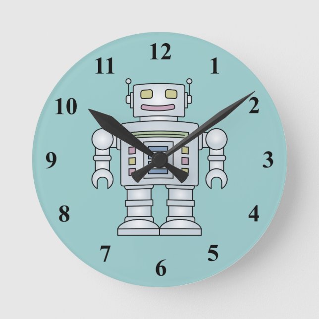 Reloj Redondo Mediano Robot wall clock (Anverso)