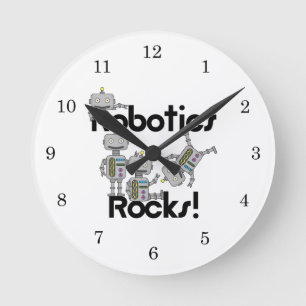 Reloj Redondo Mediano Rocas de la robótica