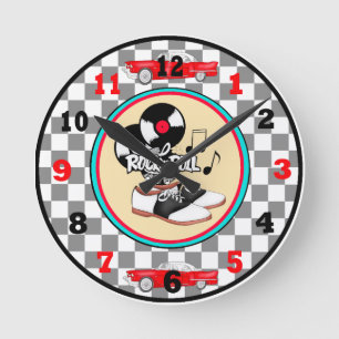 Reloj Redondo Mediano Rock controlado y rollo