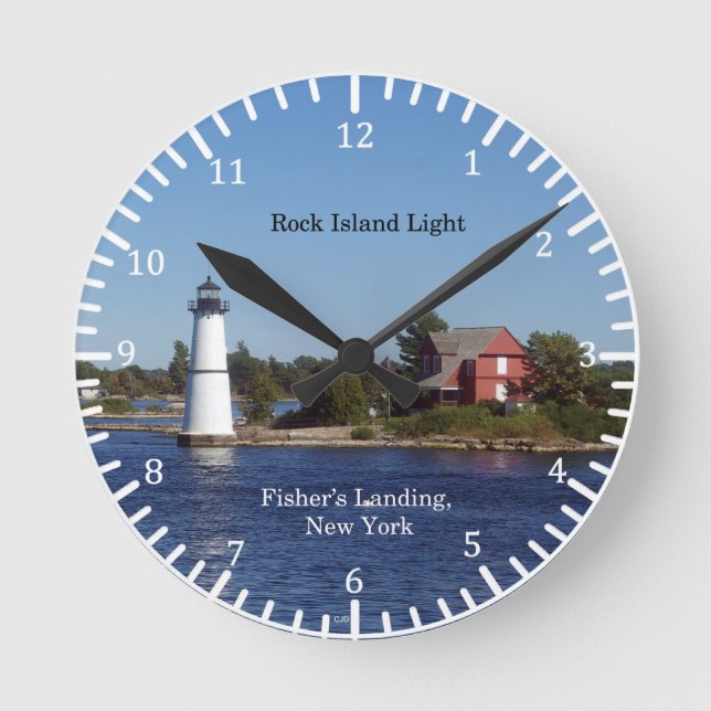 Reloj Redondo Mediano Rock Island Light clock (Anverso)