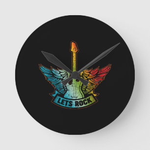 Reloj Redondo Mediano Rock Legend Rock and Roll Music Guitar