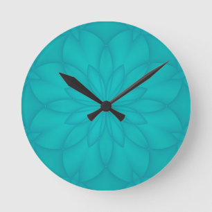 Reloj Redondo Mediano Rojel Turquesa