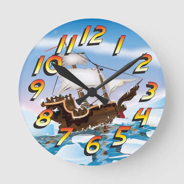 Reloj Redondo Mediano Rompehielos (Anverso)