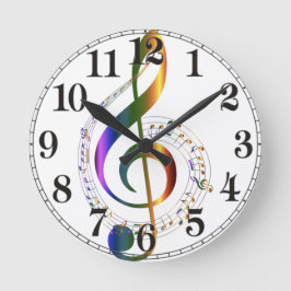 Reloj Redondo Mediano Ronda de música