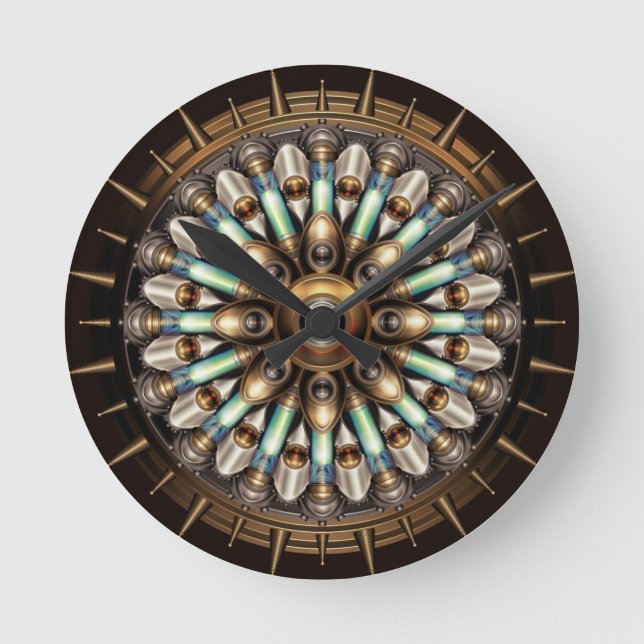 Reloj Redondo Mediano Ronde klok Steampunk (Anverso)