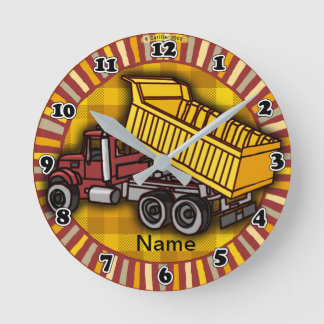 Reloj Redondo Mediano Rondo Dump Truck clock