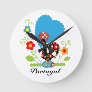 Reloj Redondo Mediano Rooster de Portugal
