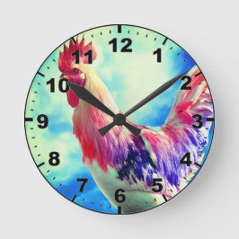 Reloj Redondo Mediano Rooster Wall Clock