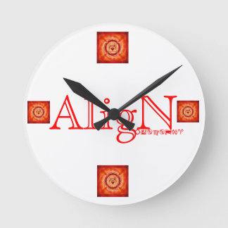Reloj Redondo Mediano Root Chakra Wall Clock-by AligN