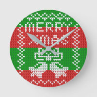 Ropa de jingle de patrón de suéter feo Hilo de nav