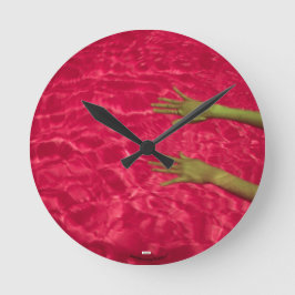 Reloj Redondo Mediano Rosa