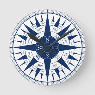 Reloj Redondo Mediano Rosa de compás