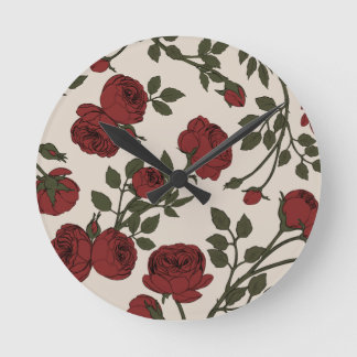Reloj Redondo Mediano Rosa Florentina