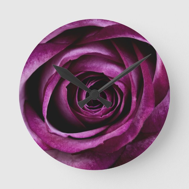 Reloj Redondo Mediano Rosa morado (Anverso)