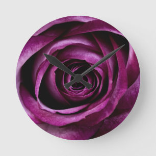 Reloj Redondo Mediano Rosa morado