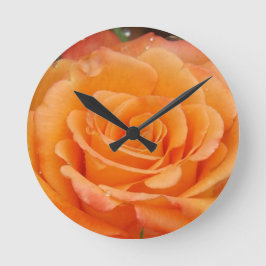 Reloj Redondo Mediano Rosa naranja