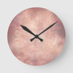Reloj Redondo Mediano Rosa Silenciado