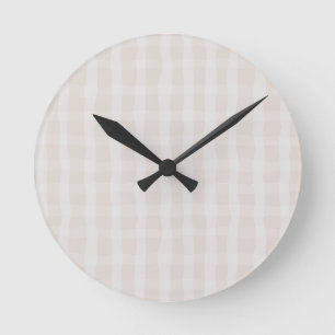 Reloj Redondo Mediano Rosa Suave Cuadro Diminuto 