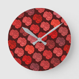 Reloj Redondo Mediano Rosas