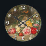 Reloj Redondo Mediano Rosas en una cesta – Josef Neugebauer<br><div class="desc">"Rosas en una cesta" de Josef Neugebauer es una encantadora pintura de naturaleza muerta que captura la delicada belleza de rosas frescas dispuestas en una cesta tejida. Los suaves pétalos, los colores ricos y los detalles intrincados traen un sentido de elegancia natural y gracia atemporal a esta obra maestra. El...</div>