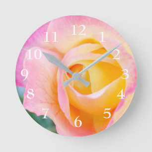 Reloj Redondo Mediano Rose Petals Round Clock