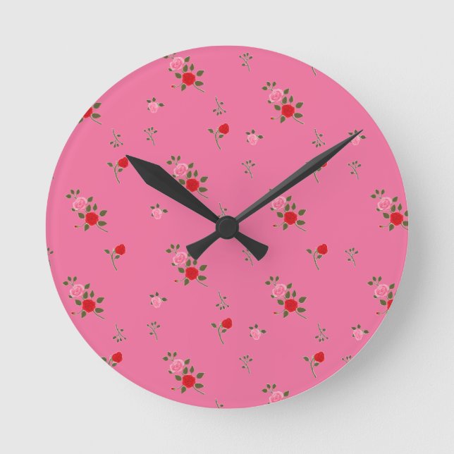 Reloj Redondo Mediano Roses (Anverso)