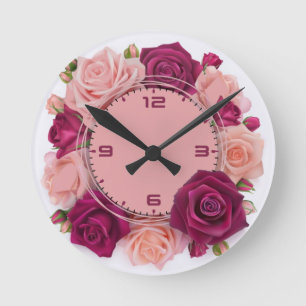 Reloj Redondo Mediano Roses for you