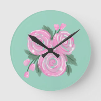 Reloj Redondo Mediano Roses Wall Clock