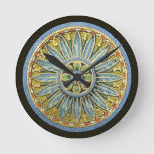 Reloj Redondo Mediano Rosette arquitectónico antiguo n.º 2