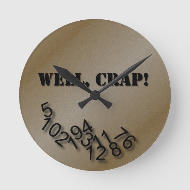 Reloj Redondo Mediano Roto (Anverso)