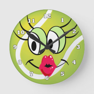 Reloj Redondo Mediano Rótulo deportivo de Tenis Ball