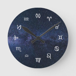 Reloj Redondo Mediano Rótulos de la estrella: símbolos de la astrología