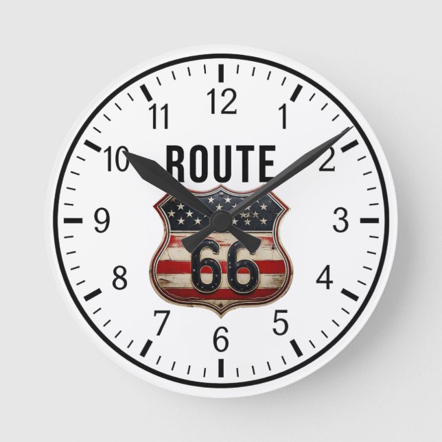 Reloj Redondo Mediano ROUTE 66 Designer 1 (Anverso)