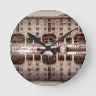 Reloj Redondo Mediano Royal Albert Dock Liverpool Vintage