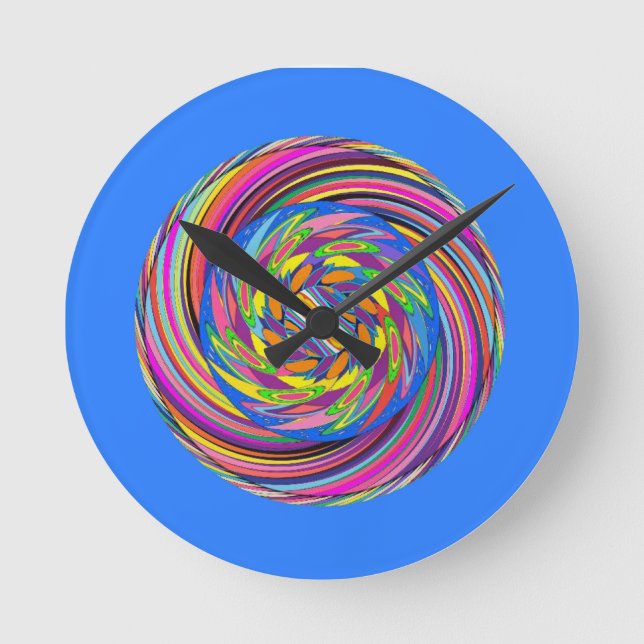 Reloj Redondo Mediano Rubins Spiral Design (Anverso)