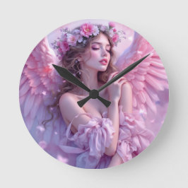 Reloj Redondo Mediano Rubor of Heaven: El ángel de los cielos de Petal