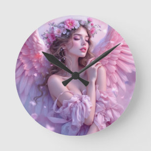 Reloj Redondo Mediano Rubor of Heaven: El ángel de los cielos de Petal