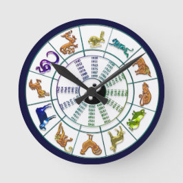 Reloj Redondo Mediano Rueda zodiaca china, Año nuevo chino