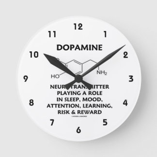 Reloj Redondo Mediano Ruina de Neurotransmisor Dopaminérgico (Molécula q