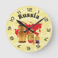 Rusia - Russia Babuschka Matrjoschka Wanduhr -