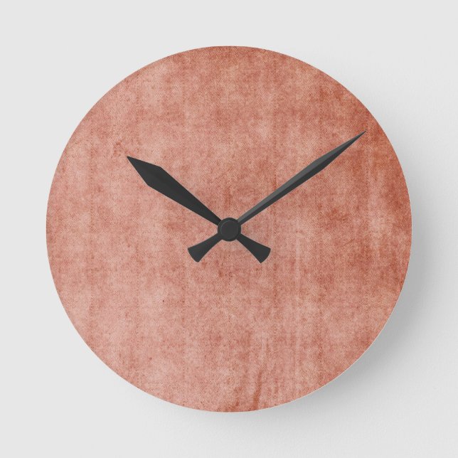 Reloj Redondo Mediano Rustic Terra Cotta (Anverso)