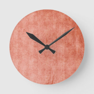 Reloj Redondo Mediano Rustic Terra Cotta