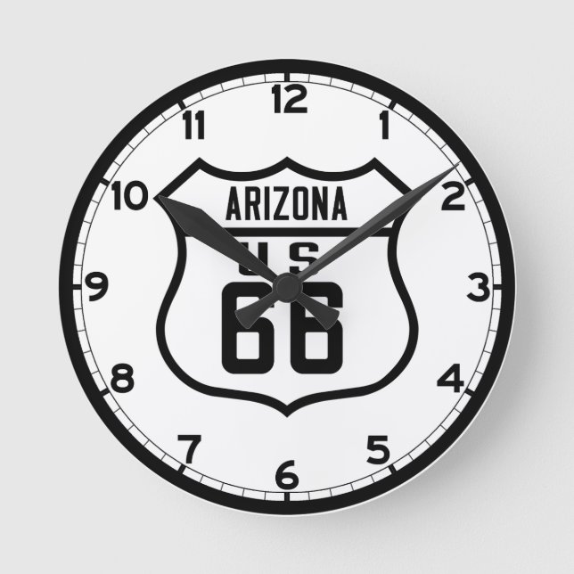 Reloj Redondo Mediano Ruta 66 - Arizona (Anverso)