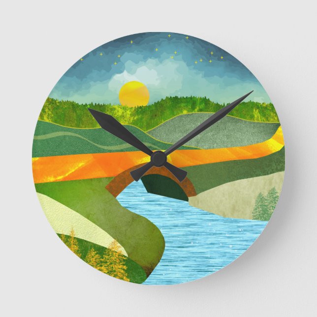 Reloj Redondo Mediano Ruta de Oro (Anverso)