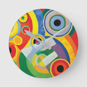 Reloj Redondo Mediano Rythme Joie de Vivre de Roberto Delaunay